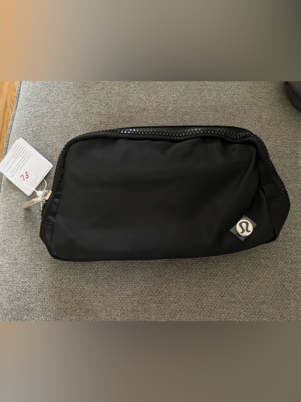 lululemon athletica Black belt bag.